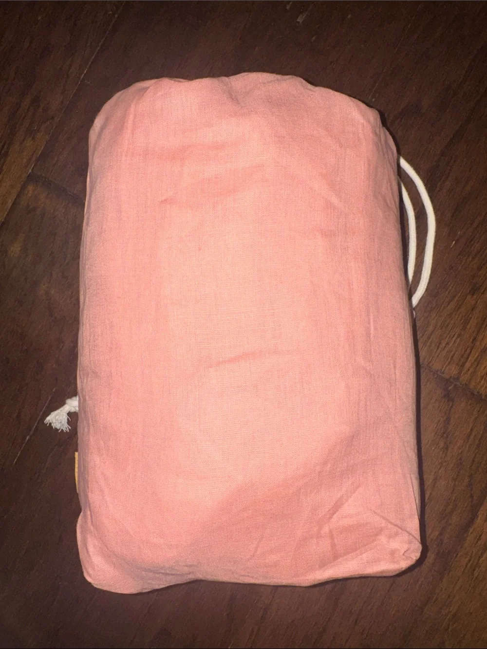 Quince European Linen Duvet Cover Full/Queen Rose Pink Button Closure New In Bag